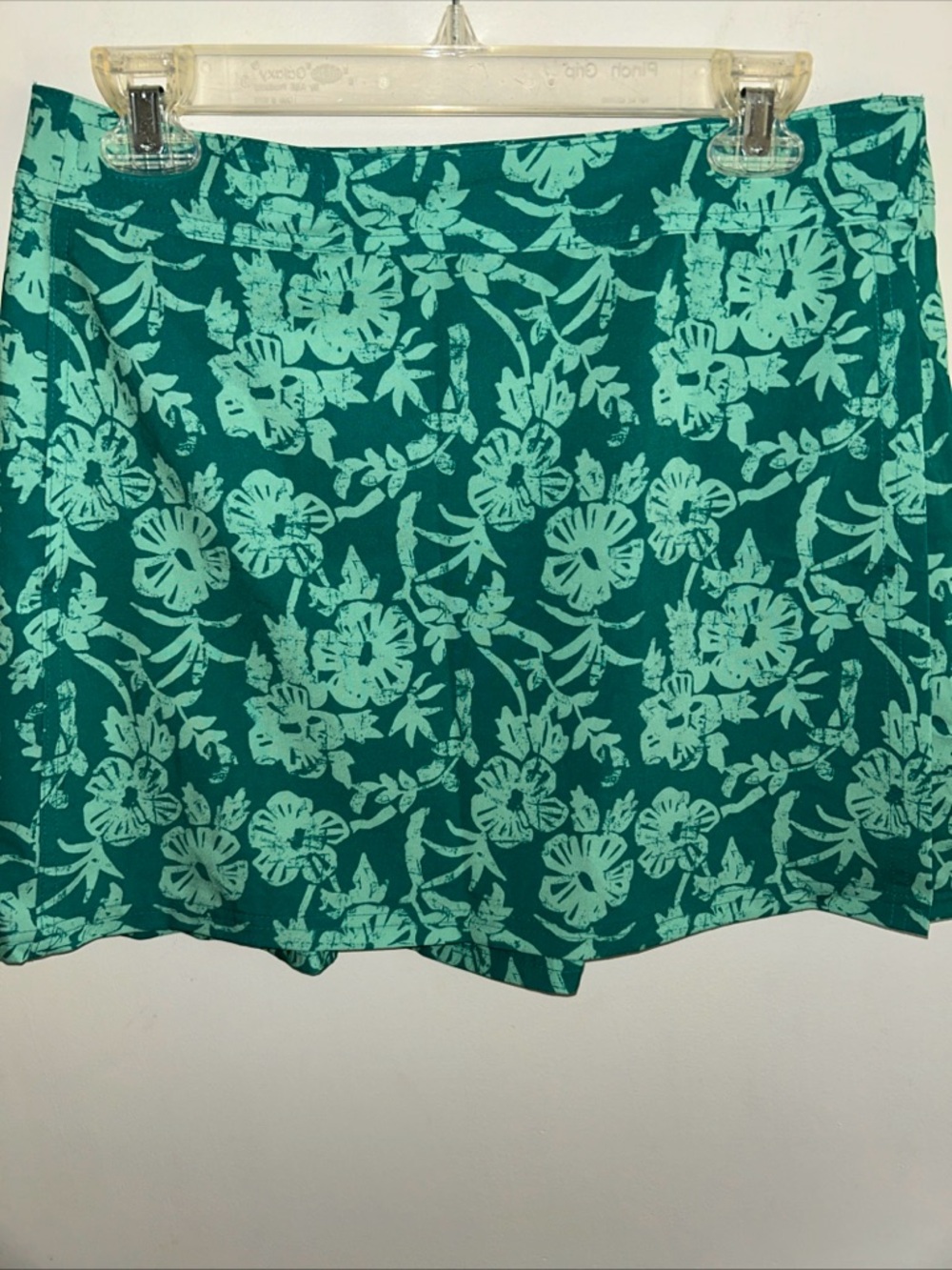 Ripskirt Hawaii Teal and Mint Floral Mini Skirt